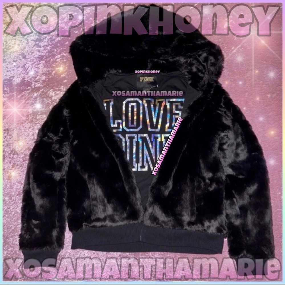 VS PINK Faux Fur Jacket